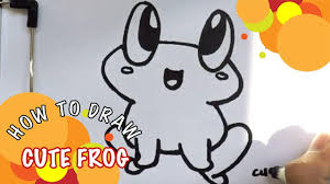 Start with a 'u' shape at a small angle. How To Draw Cute Frog Youtube