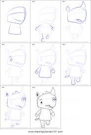 How To Draw Tank From Animal Crossing Printable Drawing Sheet By Drawingtutorials101 Com Animal Crossing Drawing Sheet Drawings