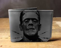 Mens Leather Wallet, Mens Wallet, Frankenstein Wallet, Leather Wallet, Slim  Wallet, Back to School, Leather Wallet Mens, Bifold Wallet