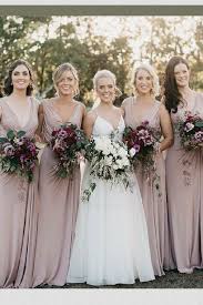 On Sale Outstanding Bridesmaid Dresses Pink Blush Party Dresses V Neck Party Dresses B Mauve Bridesmaid Satin Bridesmaid Dresses Stunning Bridesmaid Dresses