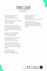 This Love Maroon 5 In 2020 This Love Lyrics Maroon 5 Lyrics