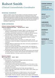 Clinical Liaison Resume Samples Qwikresume