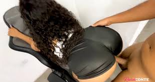 Cumming in the Shorts of the Brunette Big Ass from College - Raissa Conte