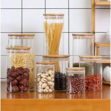 Maybe you would like to learn more about one of these? Vici Glass Kitchen Canister Glass Jar Wooden Lid Food Storage Container Shopee Philippines