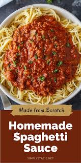 Homemade Spaghetti Sauce Recipe Homemade Spaghetti Sauce Easy Homemade Spaghetti Homemade Spaghetti Sauce Recipe