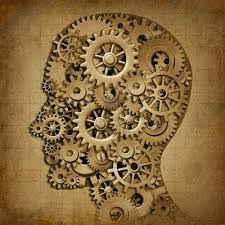 Human Brain Intelligence Grunge Machine Medical Symbol With Old Mechanical Art Gear Art Steampunk Art