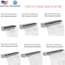 Pondbuilder Stainless Steel Formal Spouts Ornamental Waterfall Spillways 179 99 Picclick Water Wall Fountain Diy Water Feature Water Walls