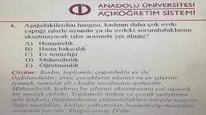 Açıköğretim sınavlarıyla ilgili önemli gelişme! Acikogretim Fakultesi Sinavinda Cinsiyetci Soru Soruldugu Iddiasi