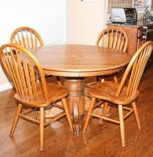 lot art traditional oak dining table