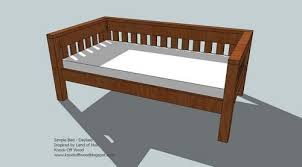 Simple Daybed Diy Daybed Furniture Plans Wooden Daybed