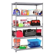 Husky 78 In H X 48 In W X 24 In D 5 Shelf Steel Unit Mr482478w5 The Home Depot In 2020 Steel Shelving Unit Shelves Steel Shelving