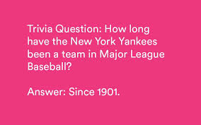 We love trivia nights, and we here at nyc trivia league want to keep on delivering. 60 Baseball Trivia Questions Answers Hard Easy
