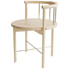 Solid Maple Barrel Backed Dining Chair With Brass Or Bronze Rungs Leather Grip In 2020 Solid Wood Chairs Dining Room Chairs Modern Leather Dining Room Chairs