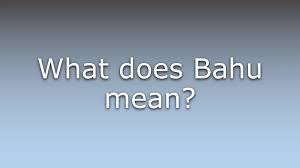 Pasttenses is best for checking english translation of hindi terms. What Does Bahu Mean Youtube