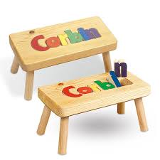 Personalised wooden name puzzles made to order, premium quality perfect for first birthdays and first christmas gifts. Childrens Wooden Name Stools Cheap Online