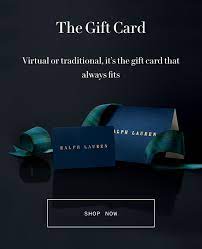 Get $200 off on ralph lauren designer & luxury fashion with these discount codes for stores that sell ralph lauren. Ralph Lauren Uk The Ralph Lauren Gift Card Milled