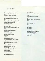 Roll The Dice Charles Bukowski Bukowski Quotations Inspirational Quotes