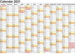 Apart from that, you have the option to choose your week starts from sunday or monday. 2021 Calendar With Week Numbers Free 365 Days Free Printable Calendar Monthly