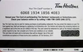 Can i reuse or add more value to my cold stone gift card? Gift Card Tim Hortons Gold Tim Hortons Coldstone Creamery Canada Tim Hortons Col Ca Tim Fd22383