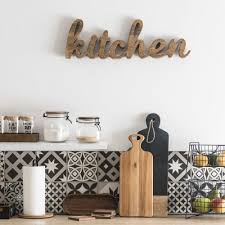 Mot Deco Murale 60x20 Maisons Du Monde Deco Rangement Cuisine Porte Essuie Tout