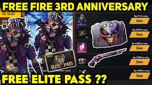 Free fire has a huge image in the battle royale genre and is one of the earliest battle royale games made available on mobile. Free Elite Pass In 3rd Anniversary New Diamond Royale Bundle August Elite Pass Preorder Reward Youtube