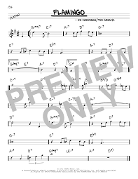 Flamingo Real Book Melody Chords Print Sheet Music Now