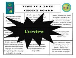Maybe you would like to learn more about one of these? Fish In A Tree Choice Board Tic Tac Toe Novel Activities Menu Assessment Project