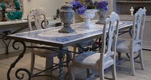 Yes, it has to be functional but would it be great to inject an artistic twist with a mosaic pop of colors to your dinner? Casa Padrino Luxury Baroque Dining Table Handmade Wrought Iron Kitchen Table With Natural Stone Mosaic Tile Table Top Garden Table Terrace Table Dining Room Garden Patio Furniture