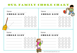 Printable daily chore list from the idea room. Printable Chore Charts For Multiple Children Family Chore Charts Chore Chart Template Chore Chart