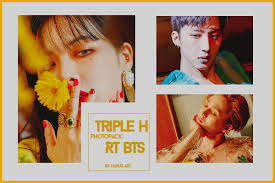Triple h retro futurism 2nd mini album random ver cd+poster+84p photo book+photo lyrics+1p collage sticker+1p photocard+cd case+tracking . Photopack Triple H Retro Futurism Bts Ver By Luunaharuna On Deviantart