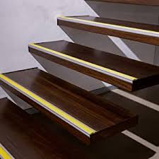 Manufacturers, roll formed metal stair nosing: Aluminium Stair Nosing Profile Power Grip Non Slip Rubber Insert Invisible Mounting Self Adhesive Pre Drilled Stair Angle Profile In 3 Colours And Lengths Pre Drilled Yellow 90 Cm Amazon De Diy Tools