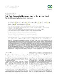 Maybe you would like to learn more about one of these? Pdf Fatty Acid Content In Biomasses State Of The Art And Novel Physical Property Estimation Methods
