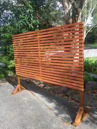 Timber Privacy Divider Screen Trellis With By Tedandcooks On Etsy Privacy Screen Outdoor Outdoor Privacy Backyard Privacy