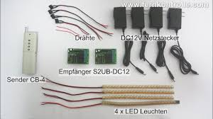 Mit 2x 2ch Potenialfreien Empfanger Schaltet Man 4 Leds 12v 315mhz 433mhz 4 Betriebssverfahren Funk Led Leuchten Lichtschalter