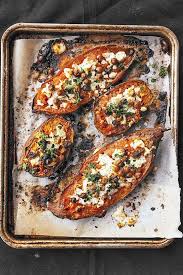 Chevre Grated Healthy Sweet Potato Recipe Vegetarisk Mat Recept Recipe Sweet Potato Recipes Healthy Stuffed Sweet Potato Healthy Sweet Potato Recipes