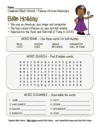 Browse the user profile and get inspired. Billie Holiday Worksheets Teaching Resources Tpt