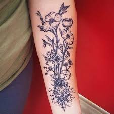 Dead Flower Tattoo Skulls The Skulls And Flower Tattoos On Pinterest Flowertattoosonback Tattoos Nature Tattoos Mushroom Tattoos
