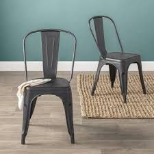 Lilian Metal Slat Back Stacking Side Chair Metal Chairs Metal Dining Chairs Dining Chairs