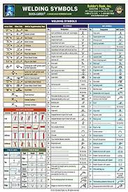 Welding Symbols Quick Card By Builder S Book Inc Builder S Book Inc Welding Projects Welding Quick Cards