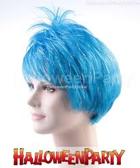 2015 New movie Inside Out Joy Short Blue ainme Party cosplay Wig +a wig cap 