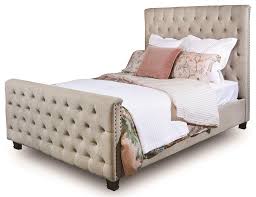 King size bed frames usually have an average dimension of 76 x 80. Mount Leconte Furniture Michelle Tan King Size Upholstered Bed Darvin Furniture Upholstered Beds