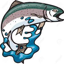 Trout jumping out of water clipart. An Illustrated Rainbow Trout Jumping Out Of Water And High Resolution Royalty Free Cliparts Vectors And Stock Illustration Image 26867819