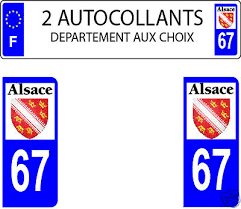 19 janvier 2015autocollantplaqueimmatriculation autocollant plaque d'immatriculation, autocollant plaque. Aufkleber Embleme Lot 2 Stickers Autocollant Plaque Immatriculation Alsace 1 Depar Aux Choix Prana Co Il