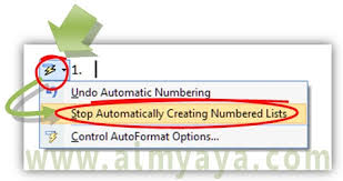 Cara Cepat Menonaktifkan Numbering Otomatis Ms Word Cara Aimyaya Cara Semua Cara