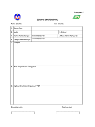 Buku ini menerangkan kaedah untuk menyemai sikap positif dalam kalangan pelajar. Borang Sinopsis Buku