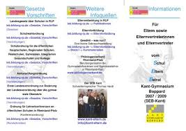 Info Flyer Fa R Eltern Und Elternvertreter Schulelternbeirat Des Kant
