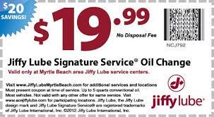 Jiffy Lube Oil Change Coupon Oil Change Lube Printable Coupons