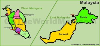 State In Malaysia Map Malaysia States Map