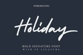 Holiday Font By Alphart Creative Fabrica Signature Fonts Free Script Fonts Holiday Fonts