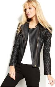 Inc International Concepts Quilted Faux Leather Motorcycle Jacket 129 Macy S Lookastic